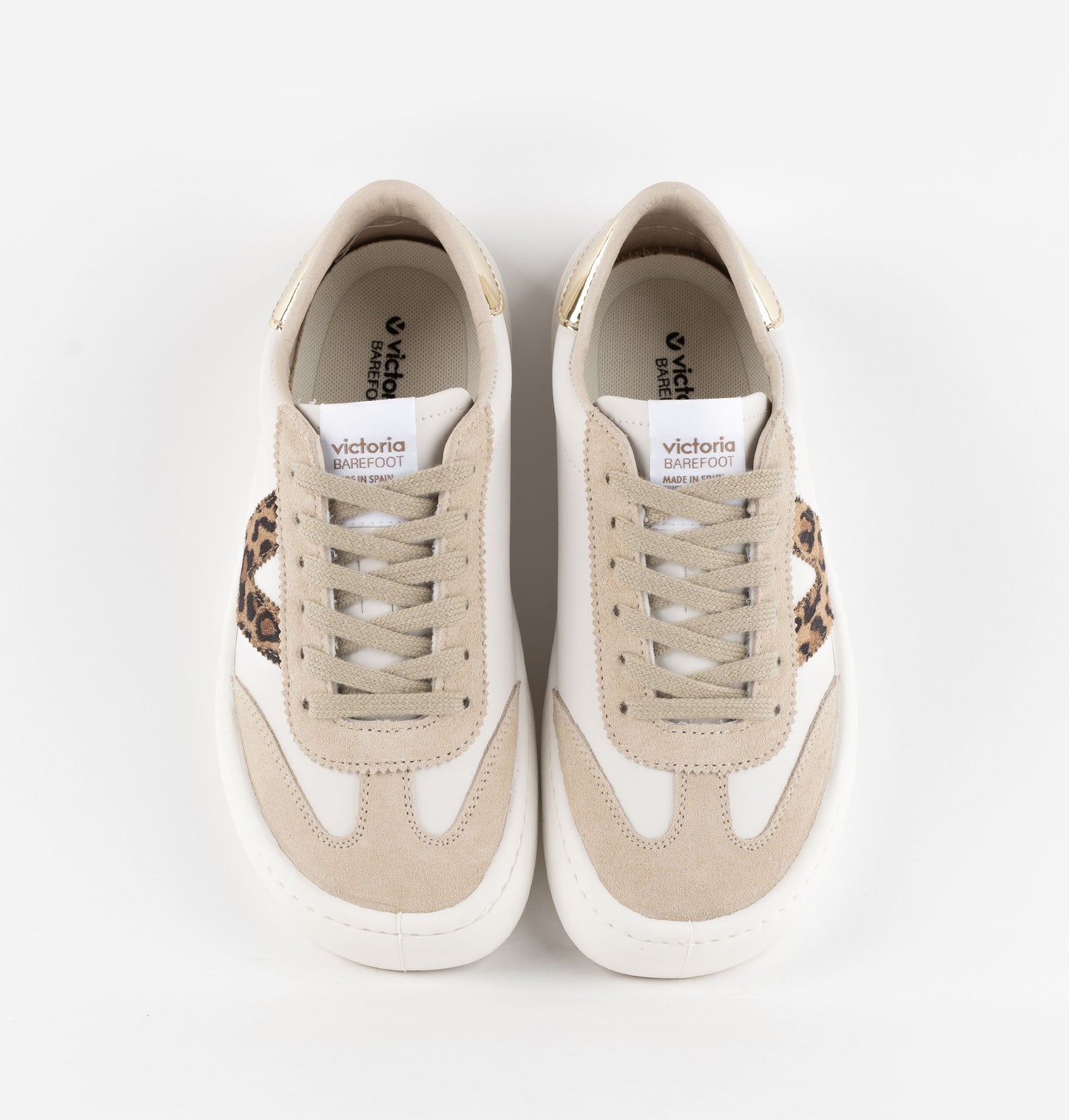 Victoria Barefoot - Sapatilhas Olmo Pele & Fantasia, Beige