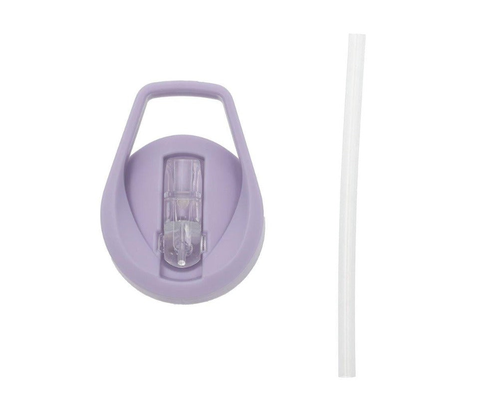 Garrafa com palhinha glitter Stars Lilac, Tutete