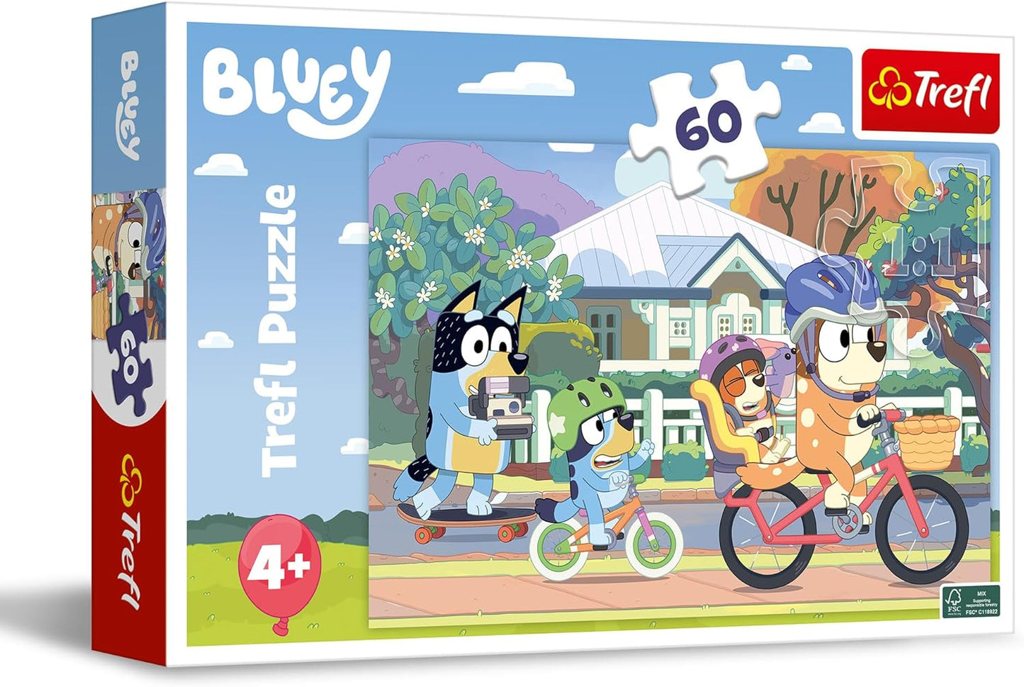 Puzzle Happy Bluey - 60 peças