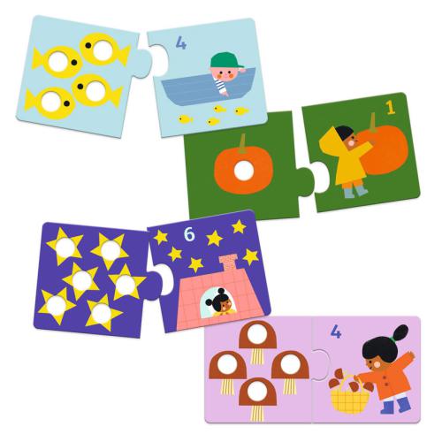 Puzzle Duo Primeiros Números, Djeco