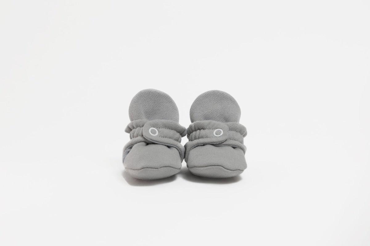 Zás Trás Baby Booties Grey Velvet