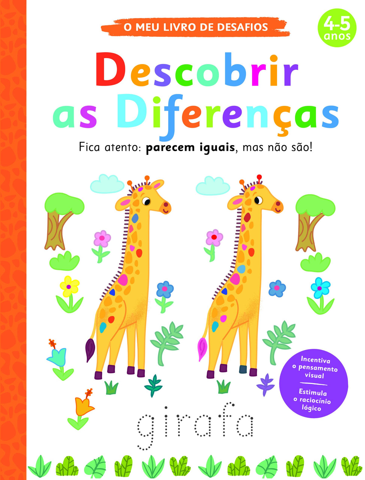 O Meu Livro de Desafios: Descobrir as Diferenças 4-5 anos