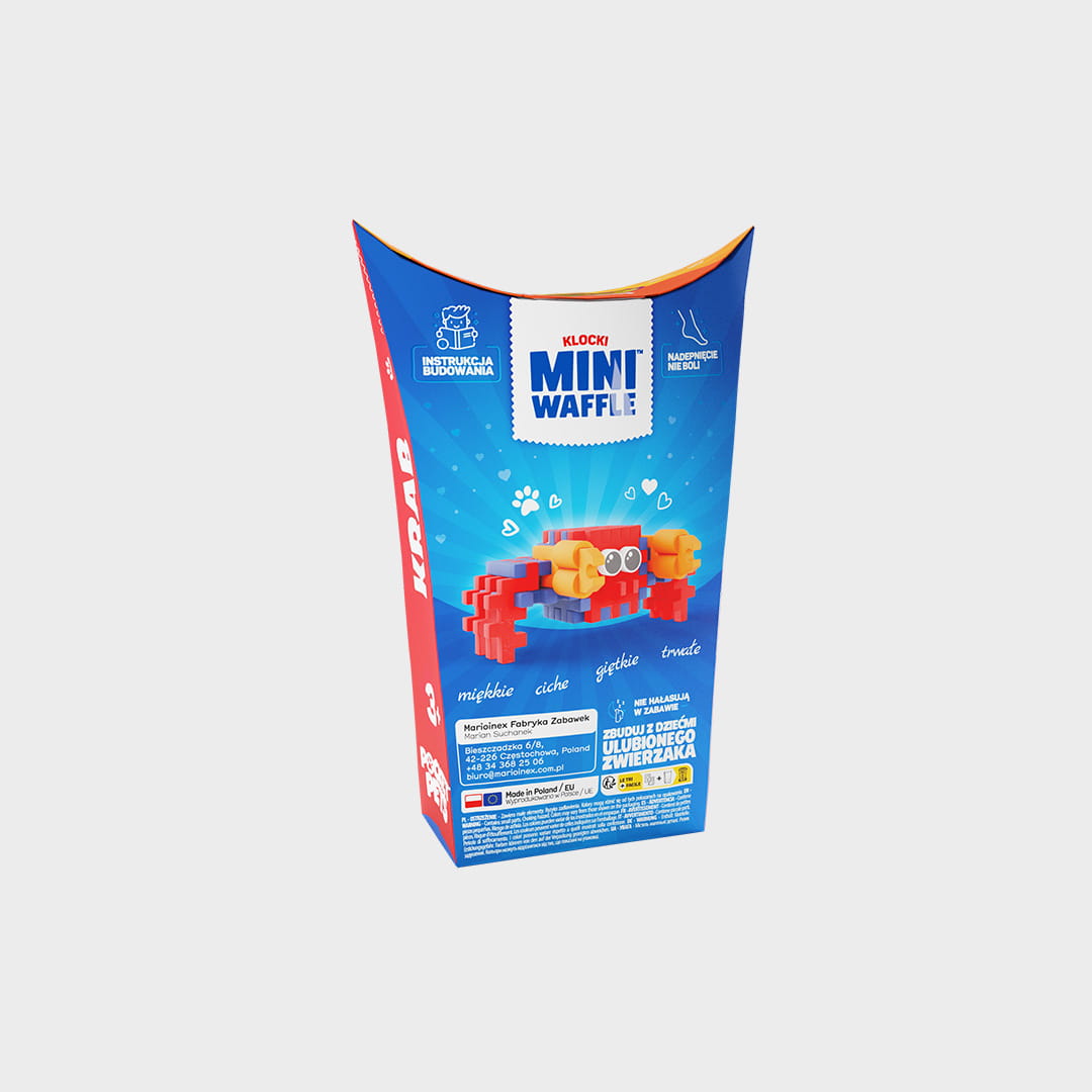 Marioinex Mini Waffle, Pocket Pet Caranguejo 3+