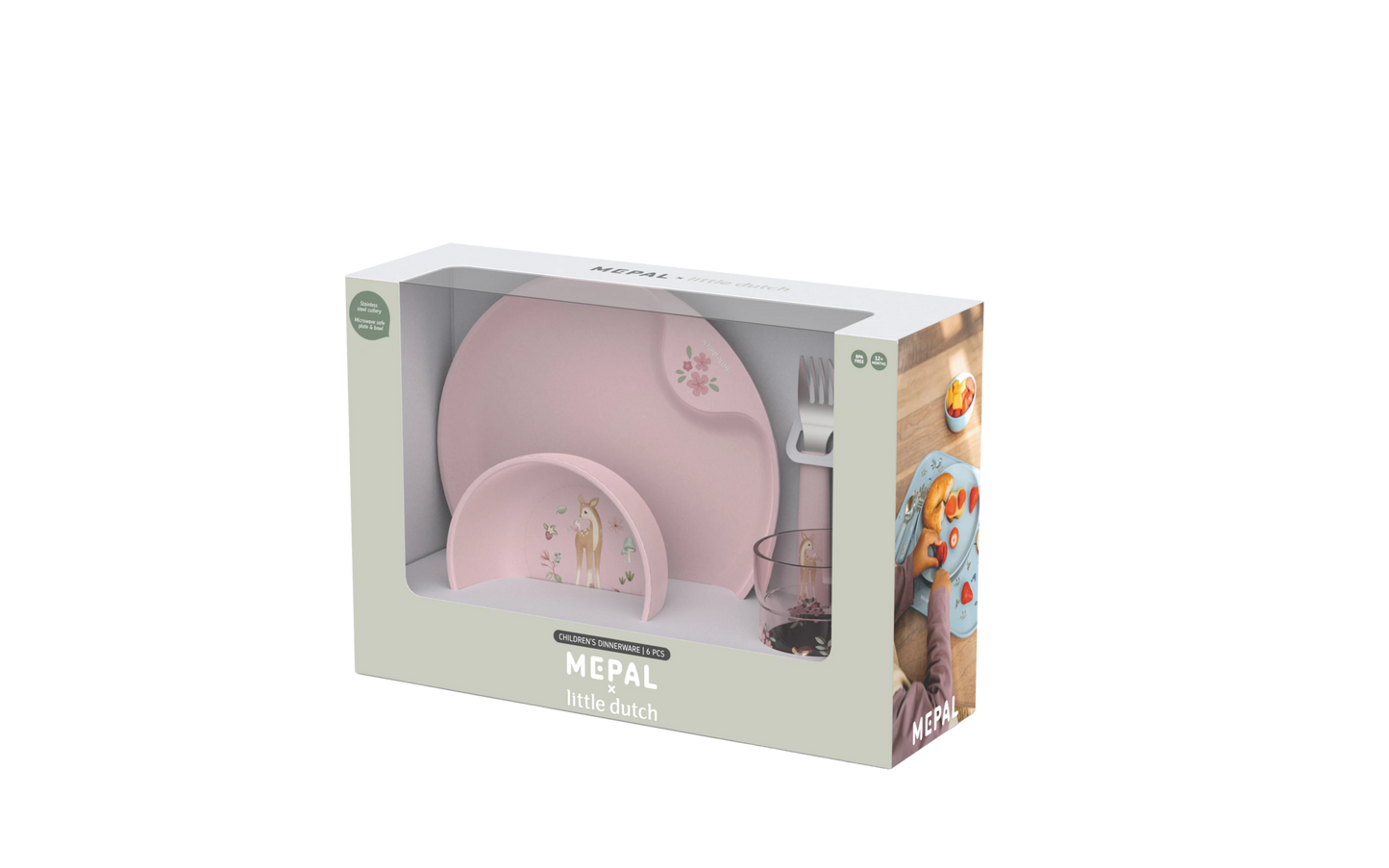 Conjunto de refeição de Criança Mio 6 peças, Fairy Garden