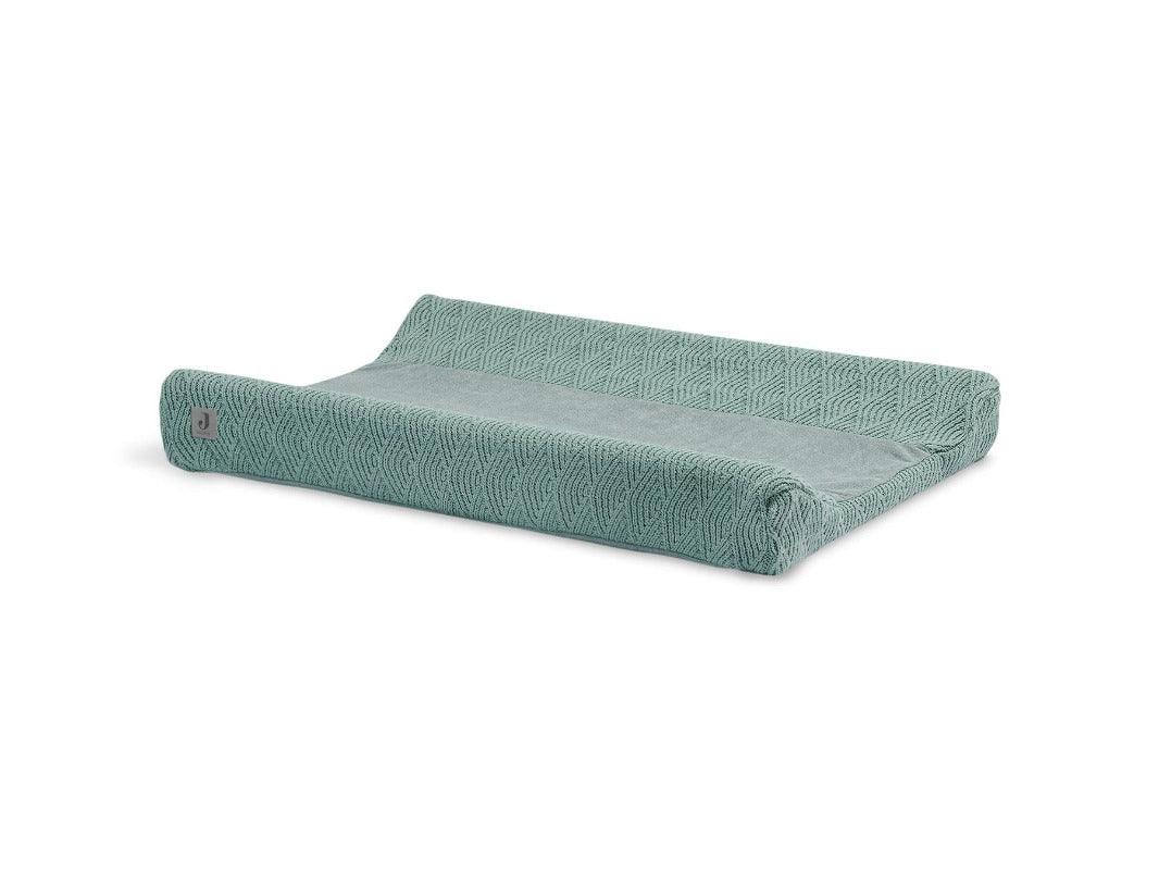 Jollein Boxkleed River Knit ash green 80x100cm - 017-513 Jollein Boxkleed River Knit ash green 80x100cm - 017-513