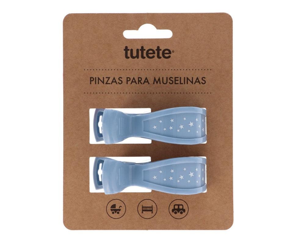 Pinças para musselinas azul