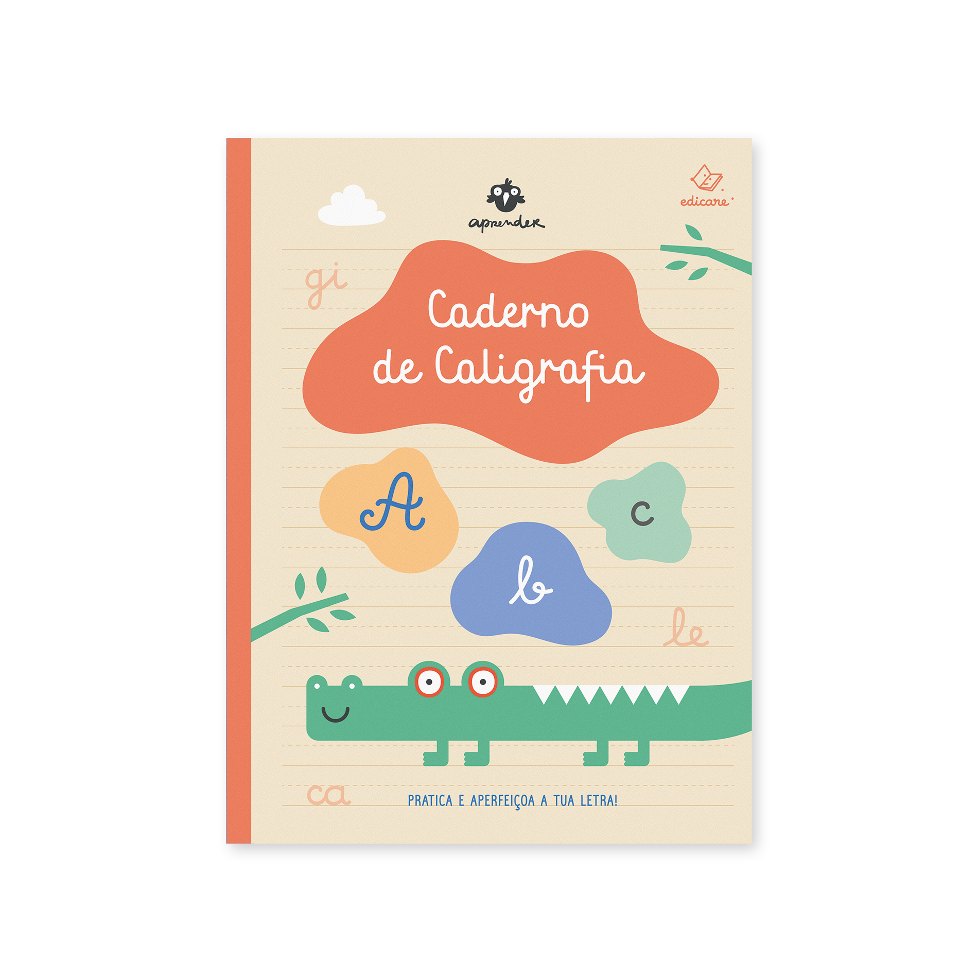 Caderno de caligrafia Edicare