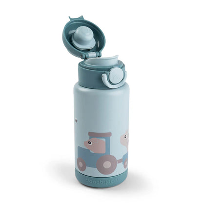 Garrafa térmica 340ml, Tiny farm Blue