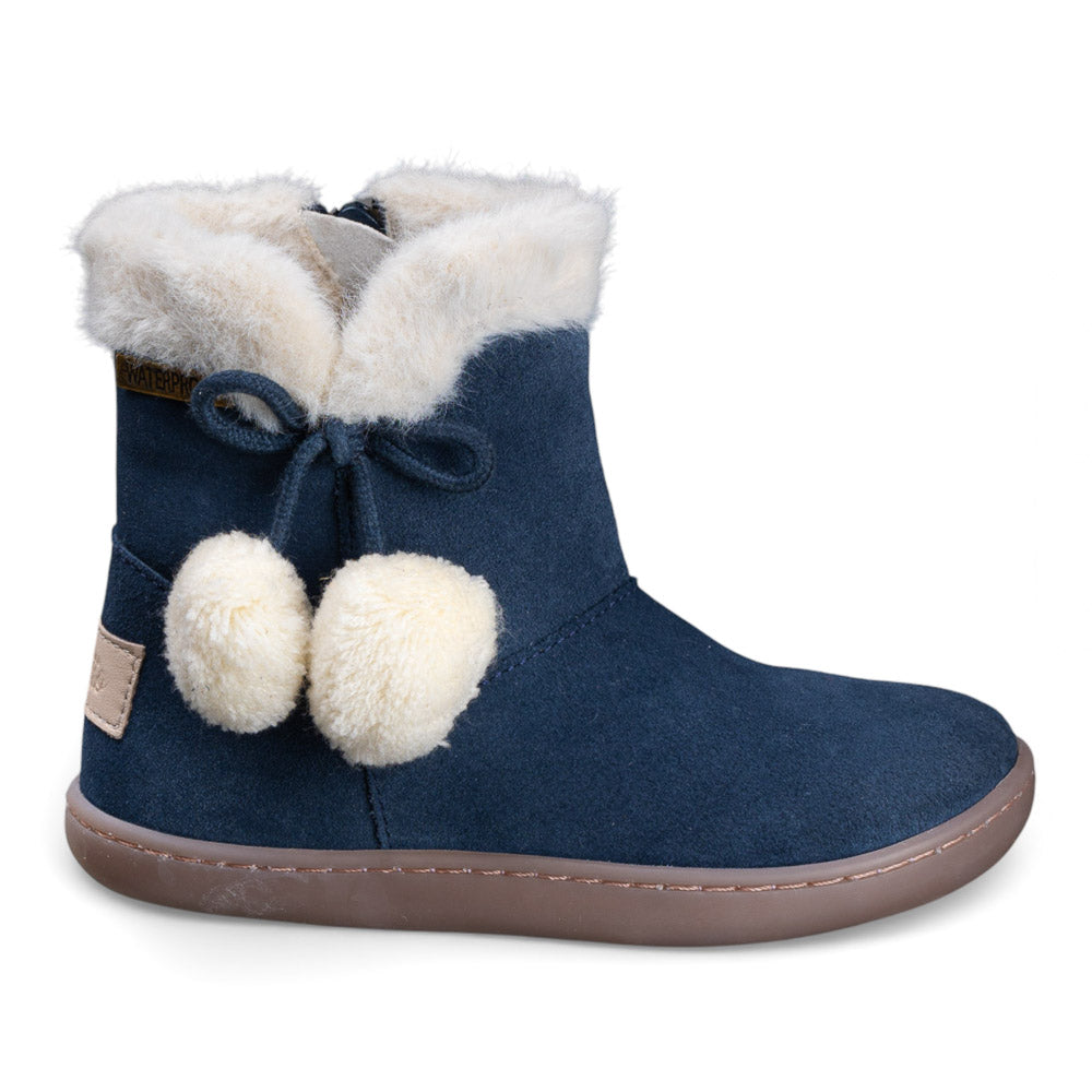 Bota Barefoot Waterproof c/ponpons Azul, Chetto