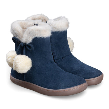 Bota Barefoot Waterproof c/ponpons Azul, Chetto