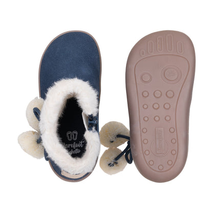 Bota Barefoot Waterproof c/ponpons Azul, Chetto