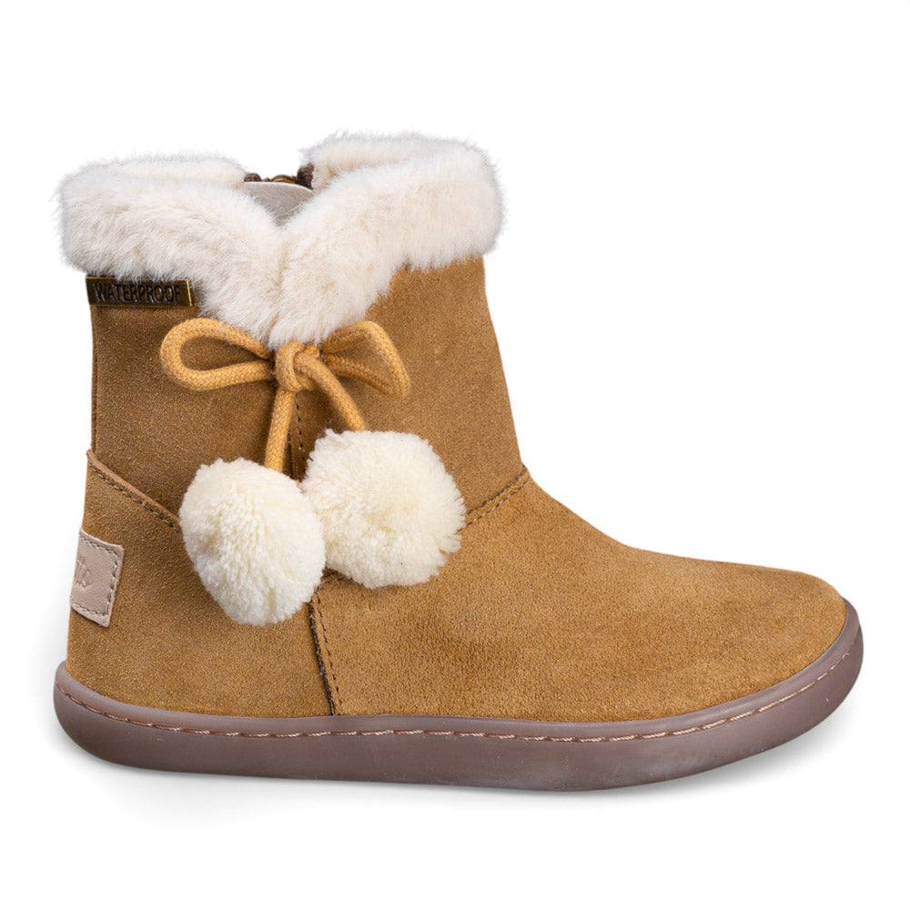 Bota Barefoot Waterproof com ponpons Camel, Chetto