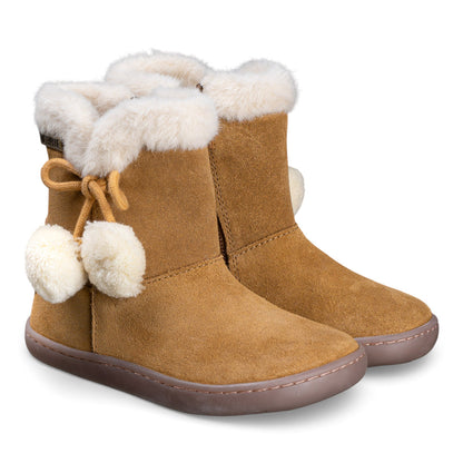 Bota Barefoot Waterproof com ponpons Camel, Chetto