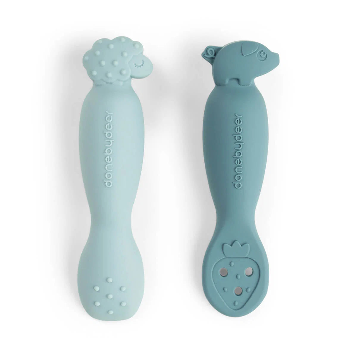 Colheres de aprendizagem (pack 2), Tiny farm Blue