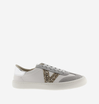 Victoria Barefoot - Sapatilhas Olmo Pele & Fantasia, Cinza