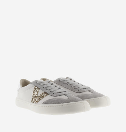 Victoria Barefoot - Sapatilhas Olmo Pele & Fantasia, Cinza