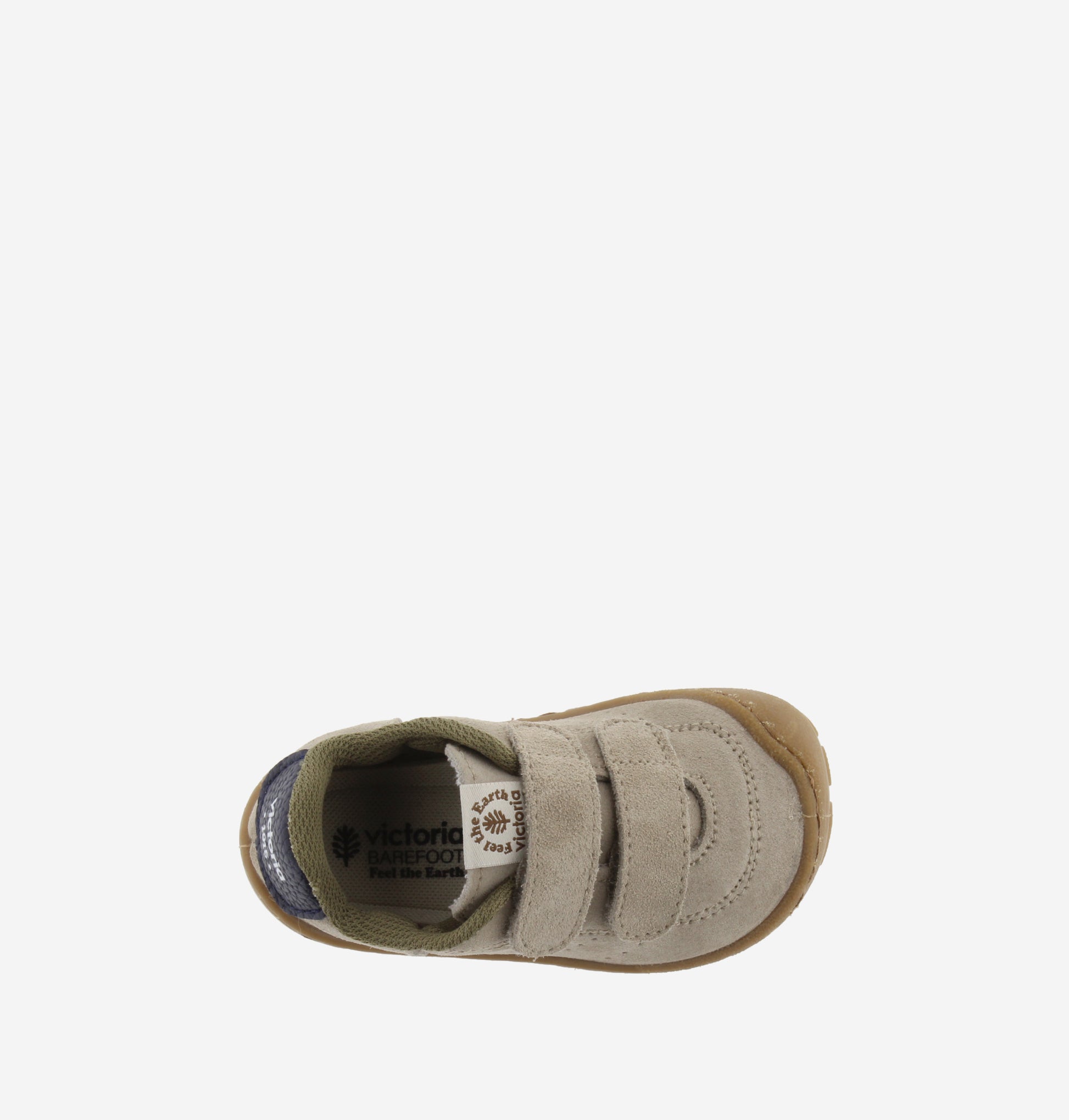 Victoria Barefoot - Sapatilhas Bosco Camurça Contraste, Taupe