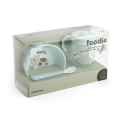 Foodie Conjunto de Refeição com ventosa, Tiny farm Blue