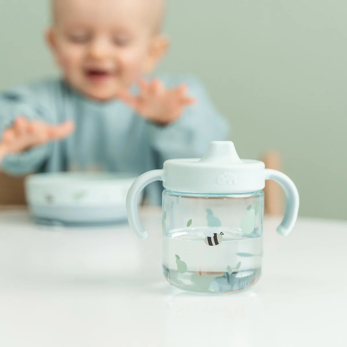 Foodie Conjunto de Refeição com ventosa, Tiny farm Blue