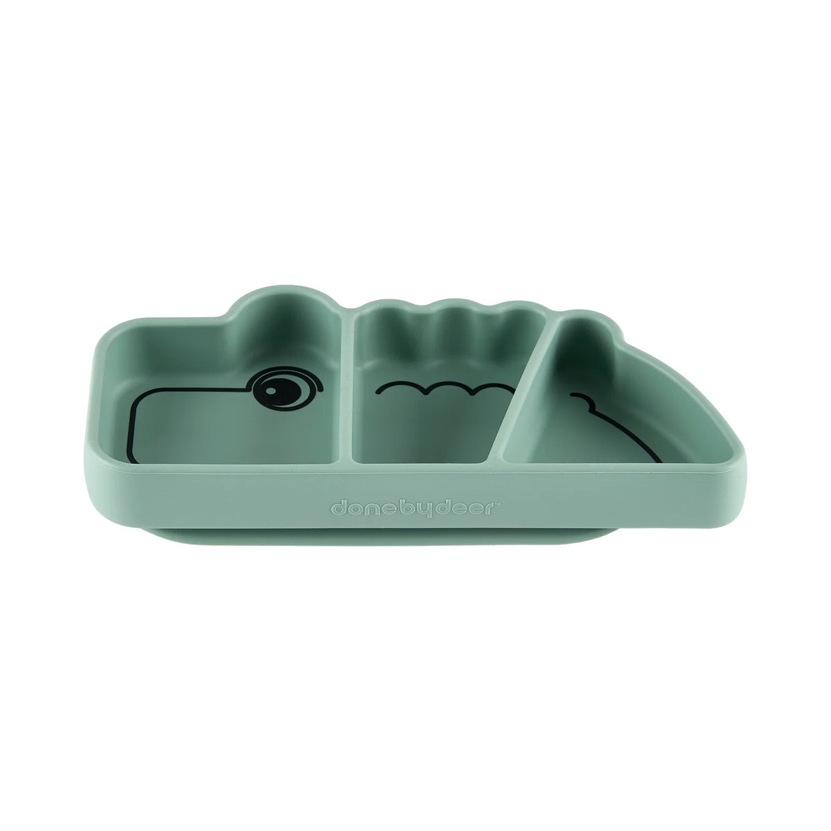 Stick&Stay Prato Silicone p/Snacks, Croco Green
