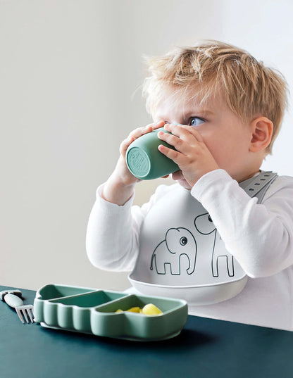 Stick&Stay Prato Silicone p/Snacks, Croco Green