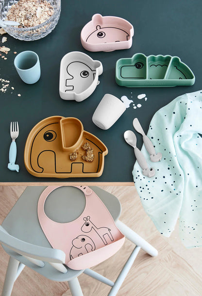 Stick&Stay Prato Silicone p/Snacks, Croco Green