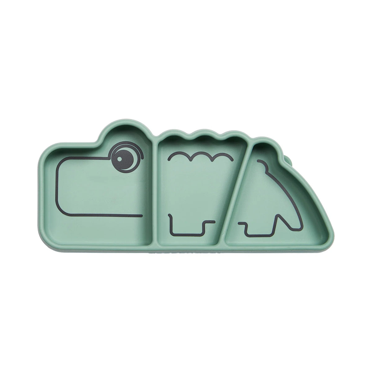 Stick&Stay Prato Silicone p/Snacks, Croco Green
