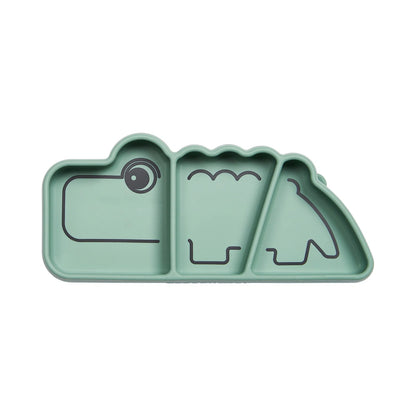 Stick&Stay Prato Silicone p/Snacks, Croco Green