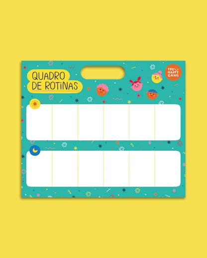 Quadro de Rotinas Happy Colors, The Happy Gang