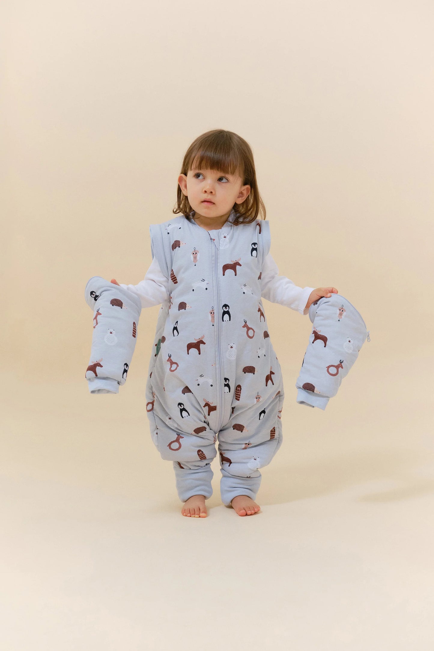 Saco de Dormir com mangas e meias antiderrapantes Winter Animals TOG 2.5, Molis & Co