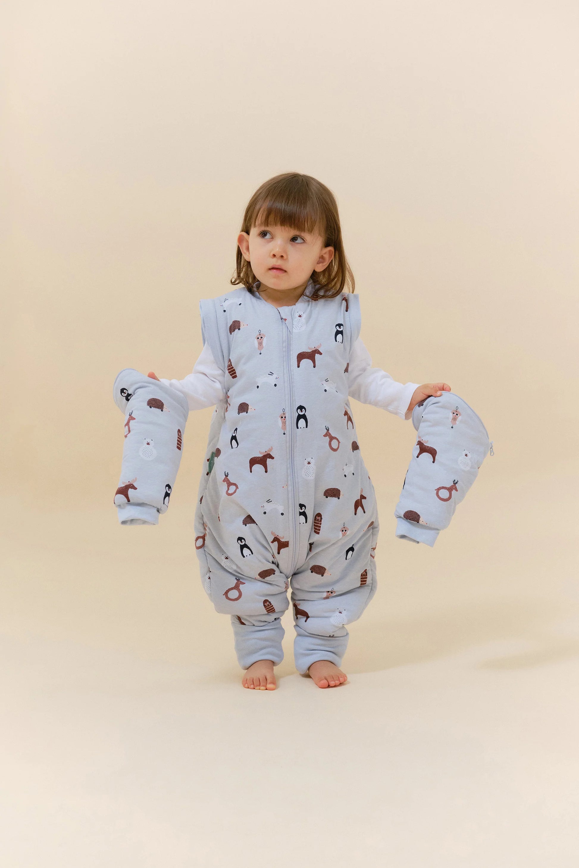 Saco de Dormir com mangas e meias antiderrapantes Winter Animals TOG 2.5, Molis & Co