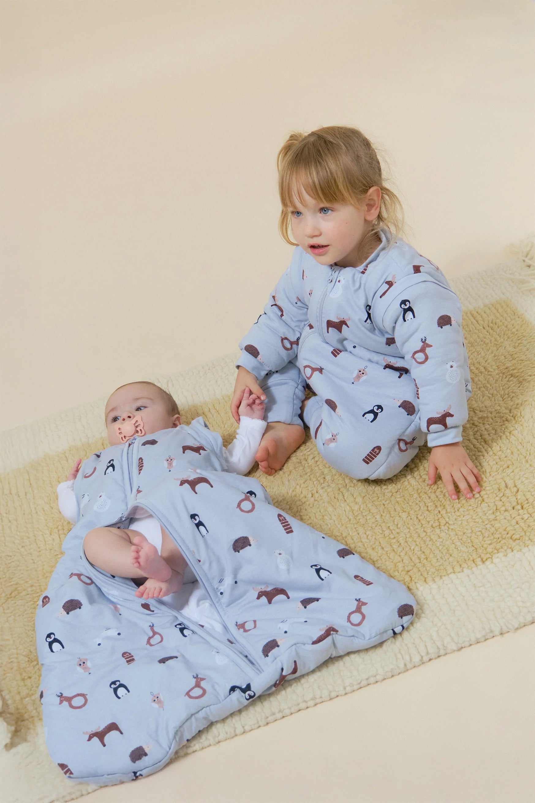 Saco de Dormir com mangas e meias antiderrapantes Winter Animals TOG 2.5, Molis & Co