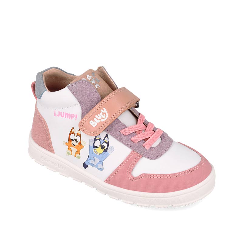 Garvalin Barefoot - Bota Bluey, Branco e Kids