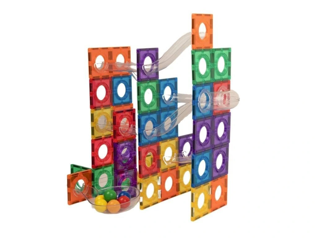 Magnetic Tiles - Pista de Bolas Colorida 100 peças
