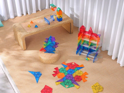 Magnetic Tiles - Pista de Bolas Colorida 100 peças