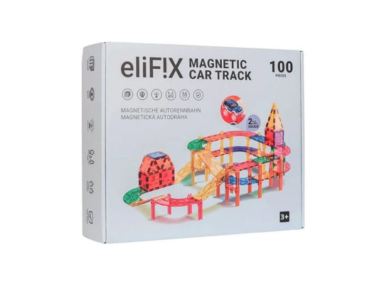 Magnetic Tiles - Pista de Carros Colorida 100 peças 