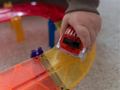 Magnetic Tiles - Pista de Carros Colorida 100 peças 