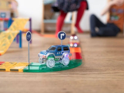 Magnetic Tiles - Pista de Carros Colorida 100 peças 