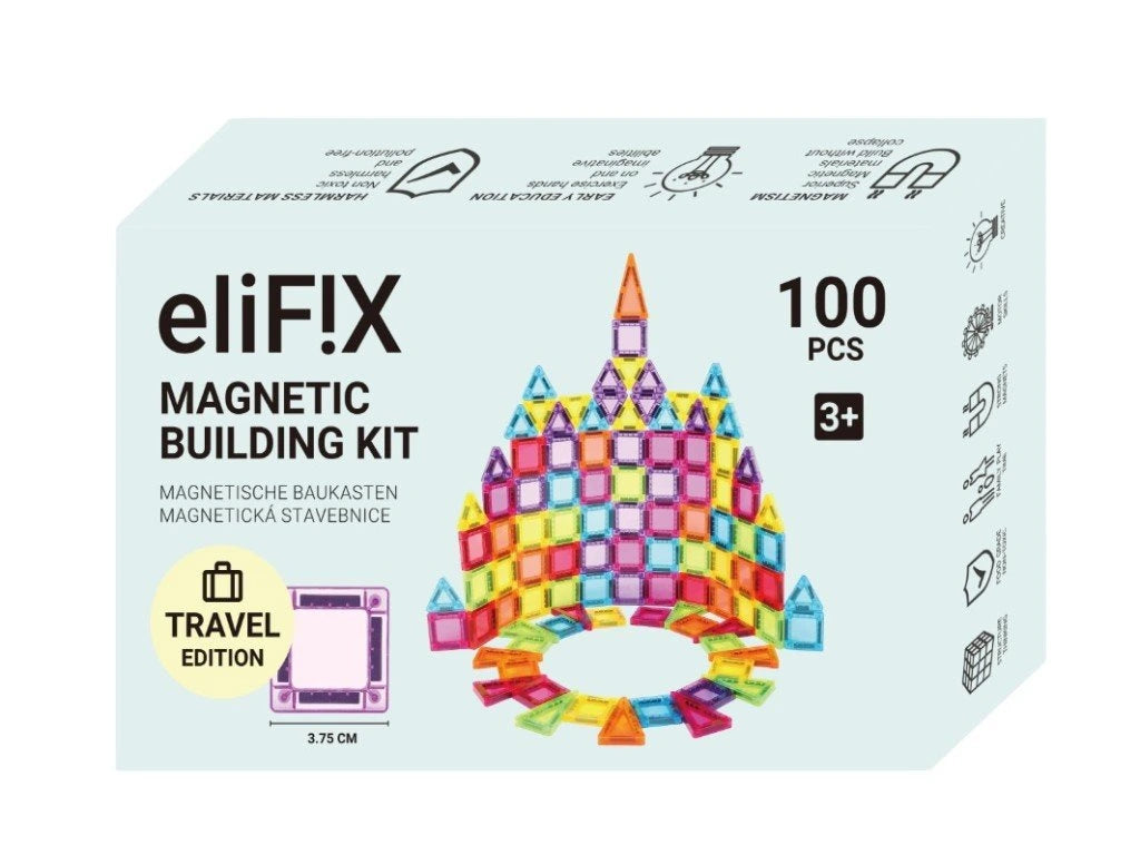 Magnetic Tiles 100 peças - Travel Kit