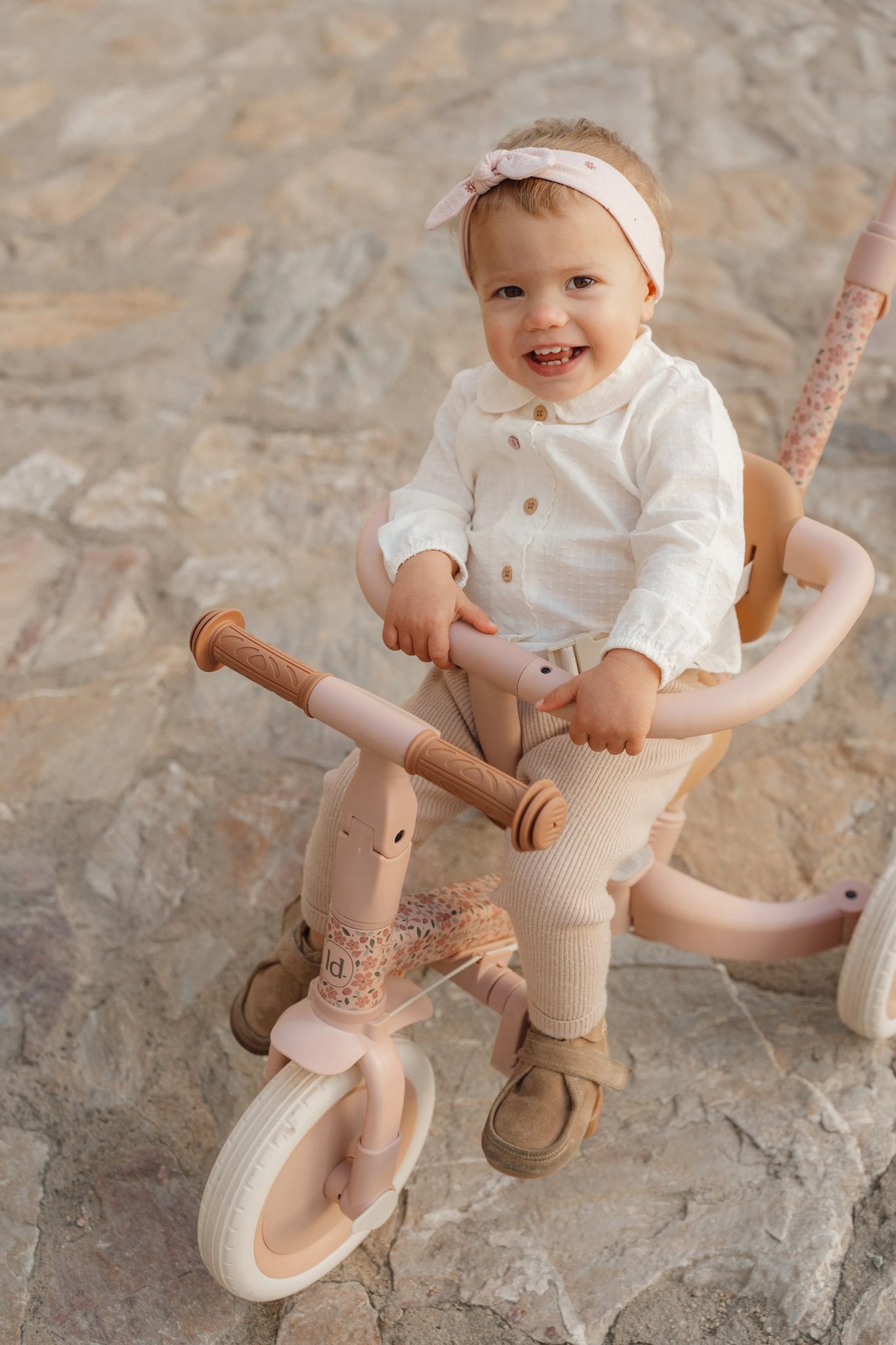 Triciclo Evolutivo 4 em 1, Fairy Floral - Pink