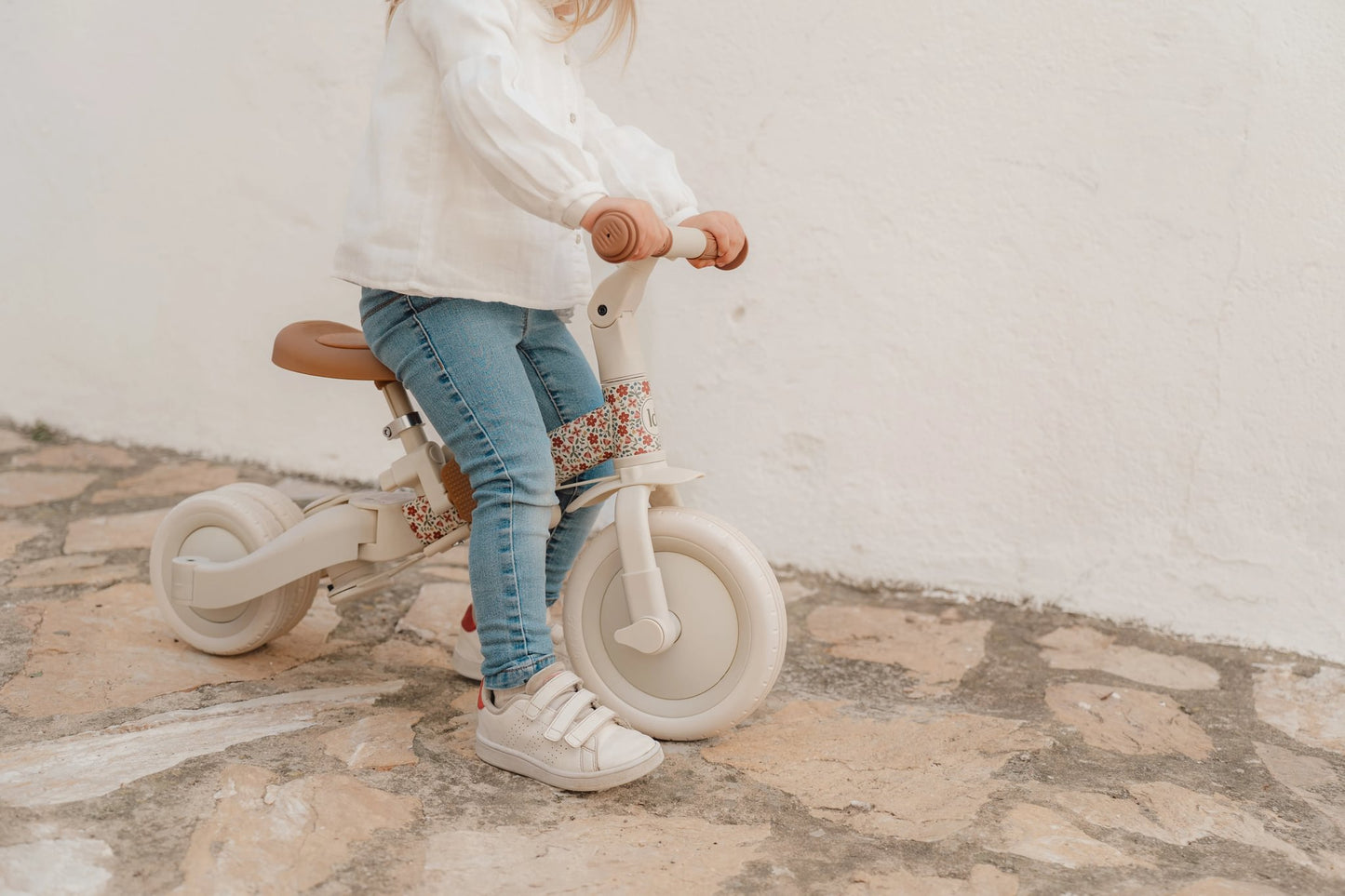 Triciclo Evolutivo 4 em 1, Sunny Flower - Off White