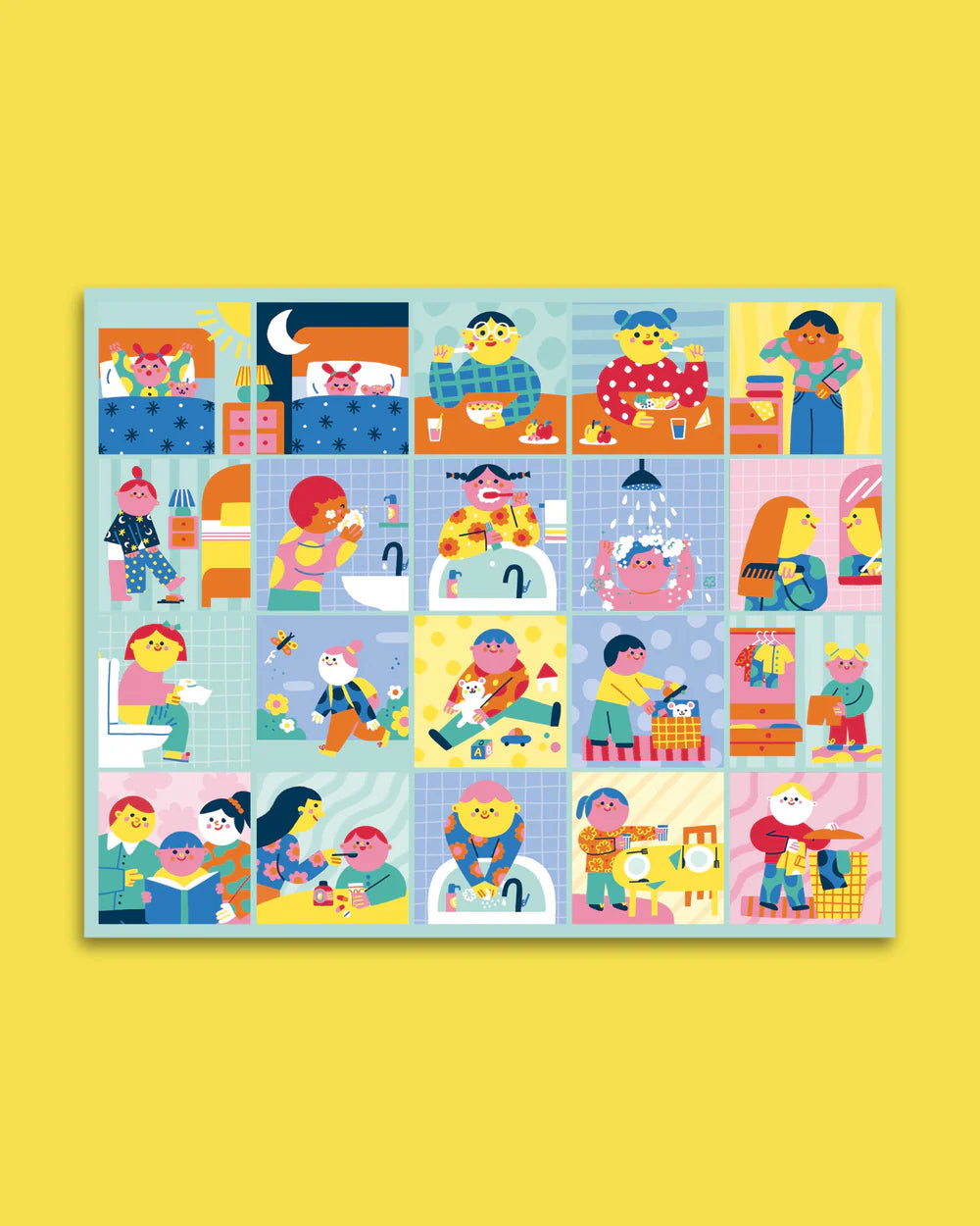 Quadro de Rotinas Happy Colors, The Happy Gang