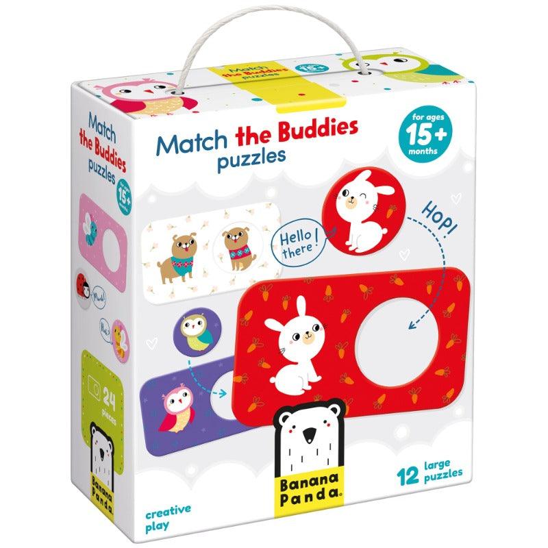 Match the buddies puzzles Banana Panda