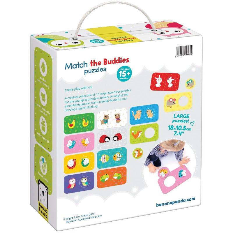 Match the buddies puzzles Banana Panda