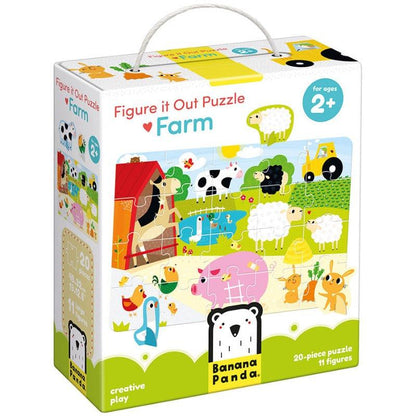 Figure it out puzzle Farm Banana Panda