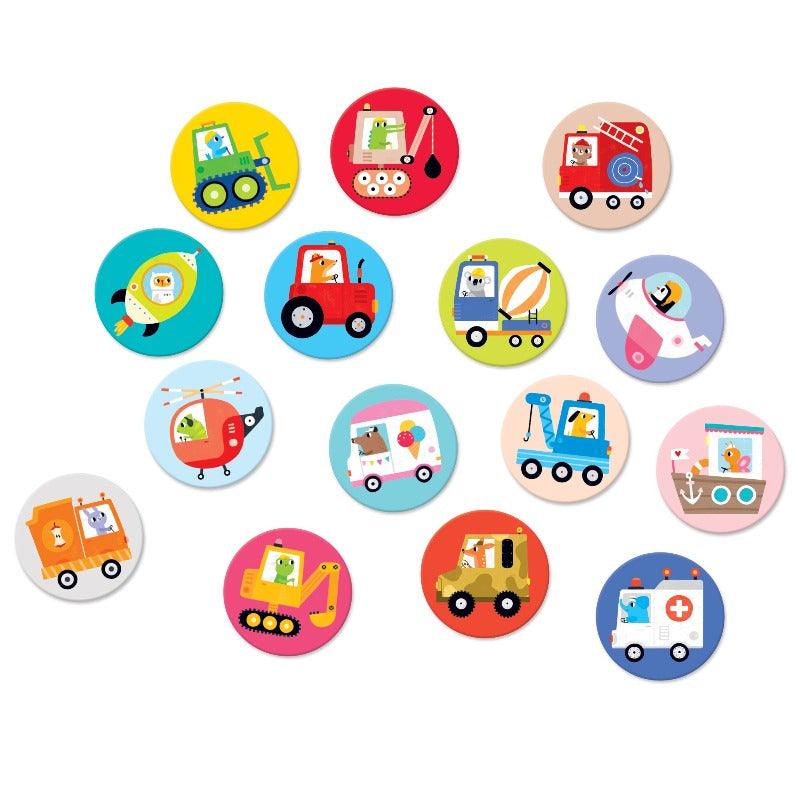 On-the-go memory game vehicles 2+ Banana Panda