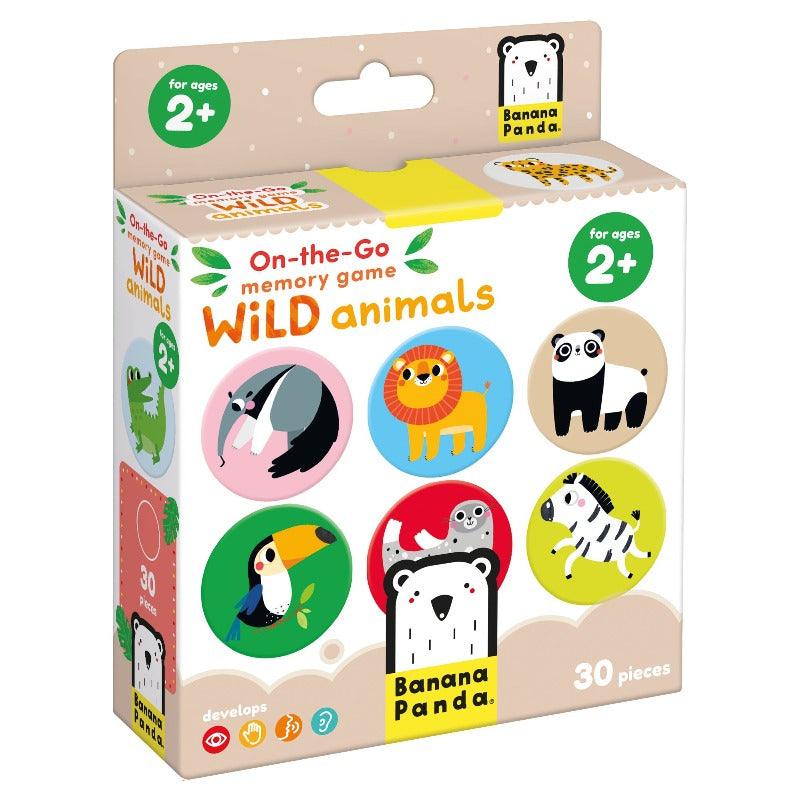 On-th-go memory game Wild animals 2+ Banana Panda