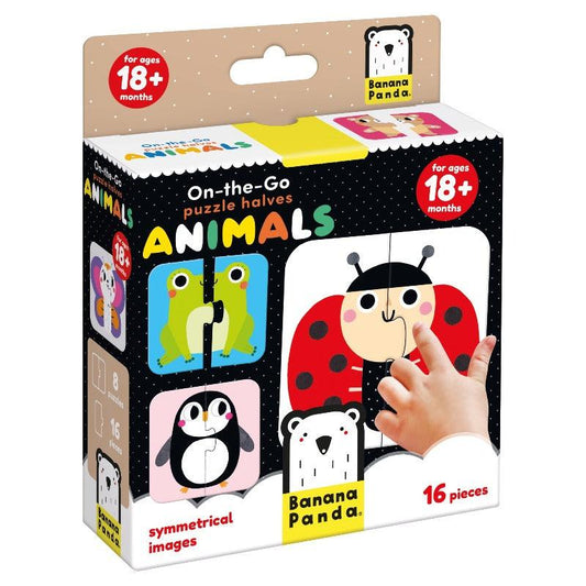 On-The-Go puzzle Halves Animals 18m+ Banana Panda