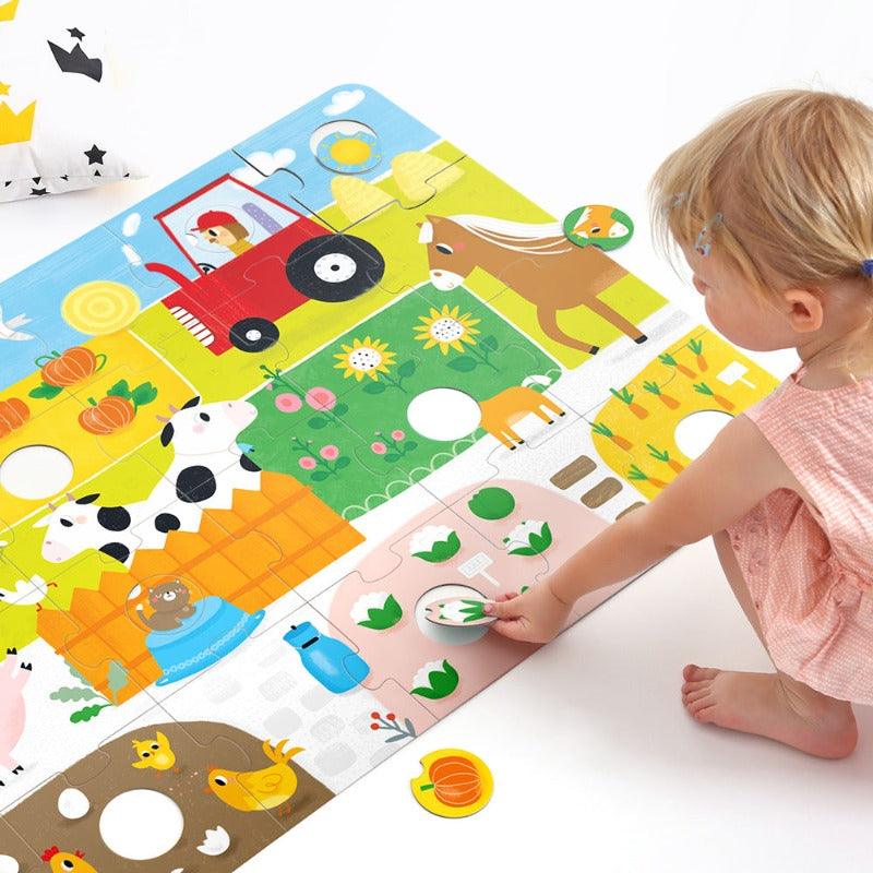 Super size puzzle farm match fun Banana Panda