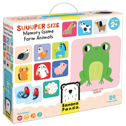 Super size farm memory game Farm Animals Banana Panda